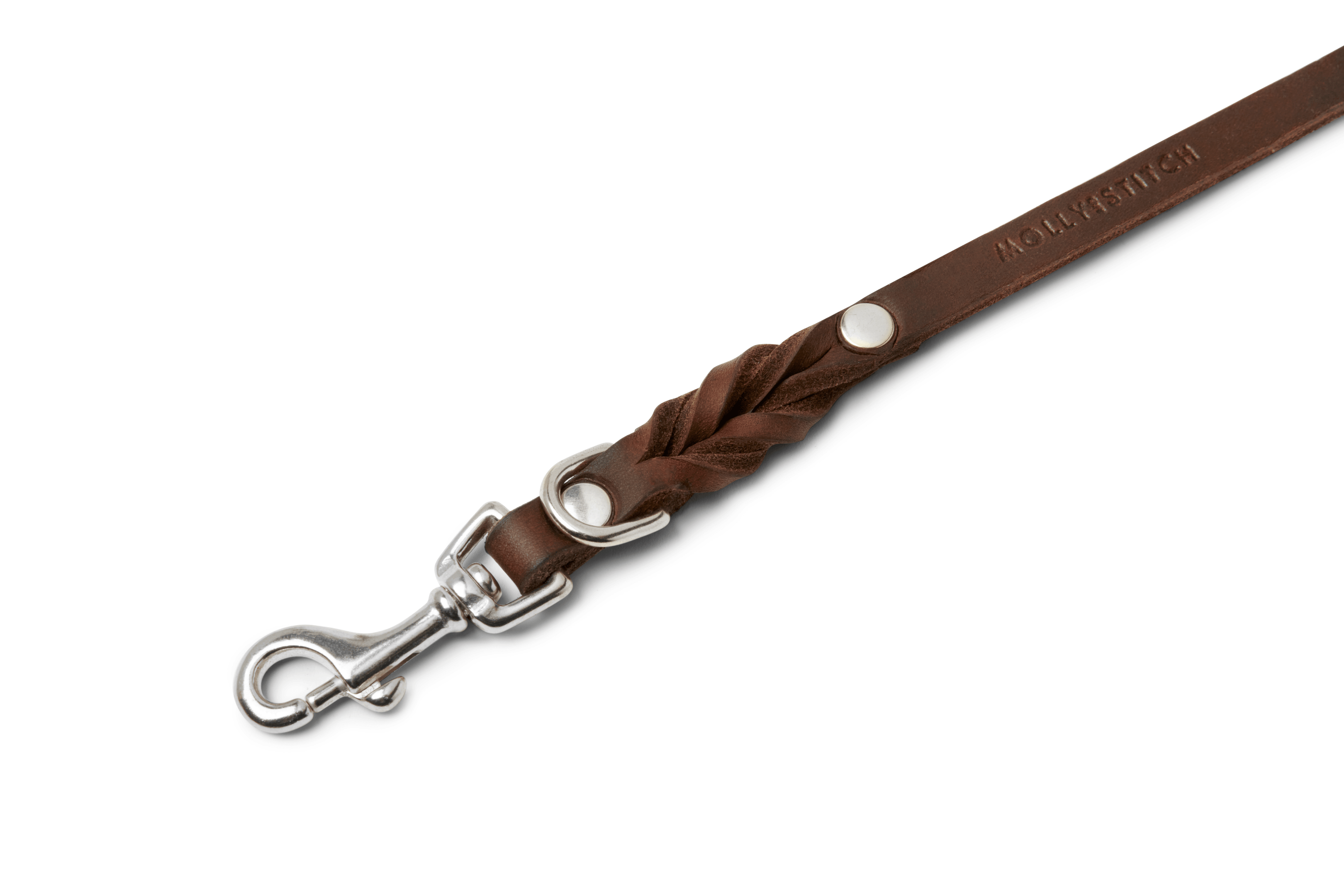molly-and-stitch-butter-leather-3x-verstellbare-hundeleine-classic-brown-lederle image 7