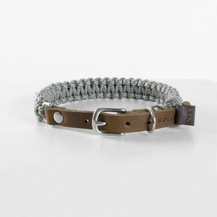 molly-and-stitch-touch-of-leather-hundehalsband-grey image 4