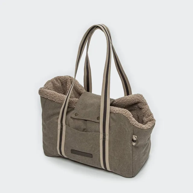 cloud7-hundetasche-lucca-canvas-sand image 1