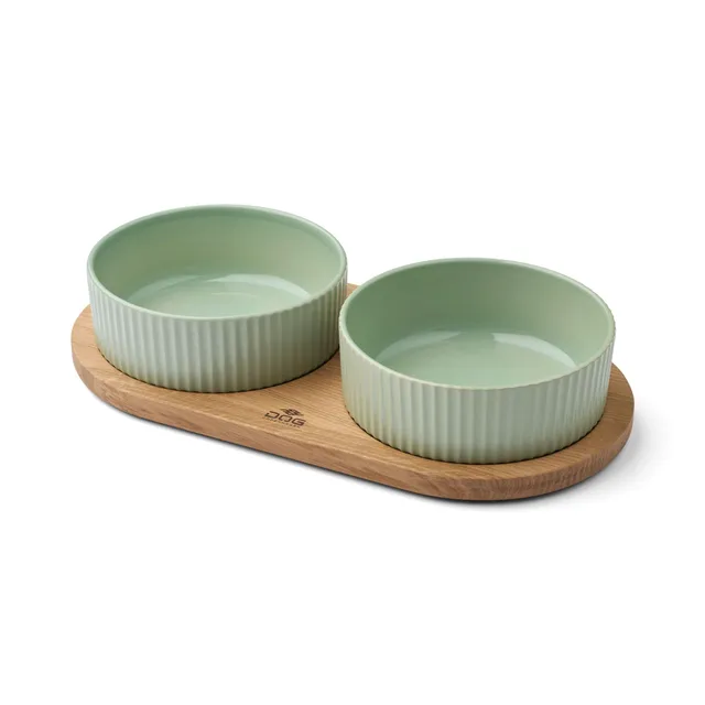 dog-copenhagen-kronborg-futterstation-s-mint-green-oak-eiche-steinzeug image 1