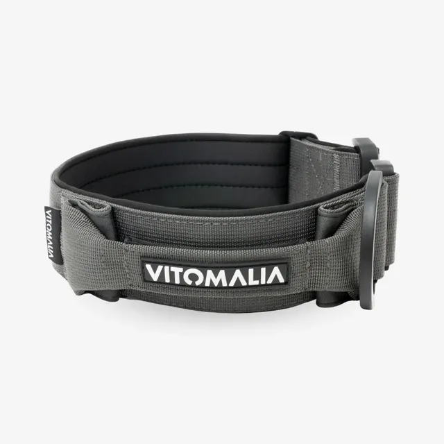 vitomalia-extreme-edition-taktisches-hundehalsband-anthrazit-mit-schnalle-magnet image 1