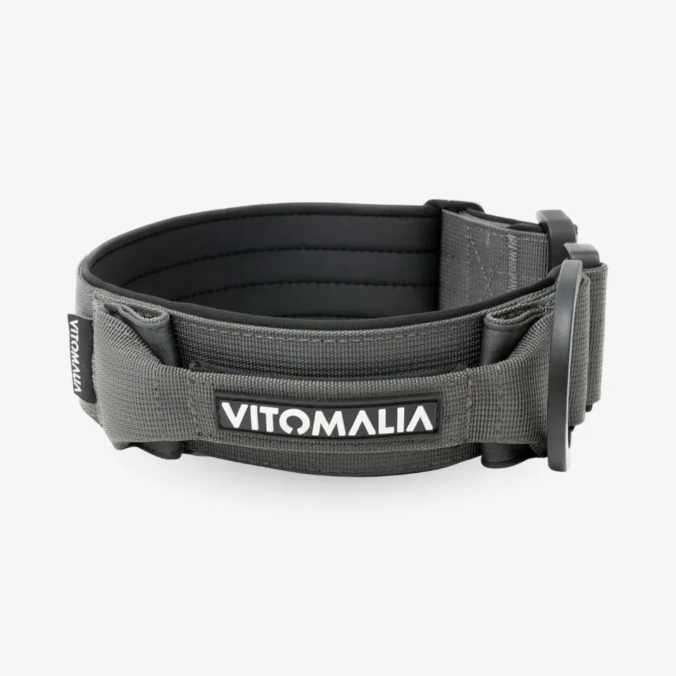 vitomalia-extreme-edition-taktisches-hundehalsband-anthrazit-mit-schnalle-magnet image 1