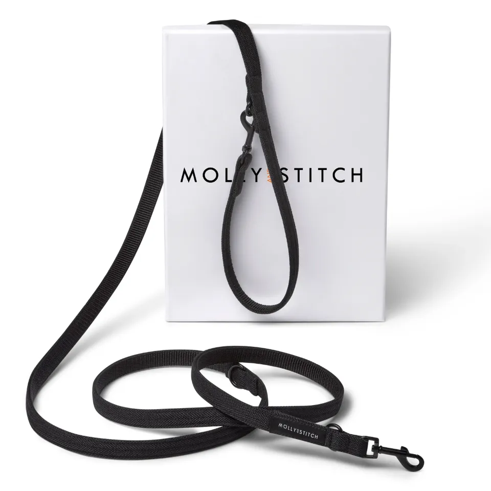 molly-and-stitch-soft-rock-verstellbare-hundeleine-black image 1