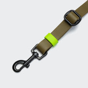 cloud7-ipanema-biothane-hands-free-hundeleine-olive-neon-green image 4