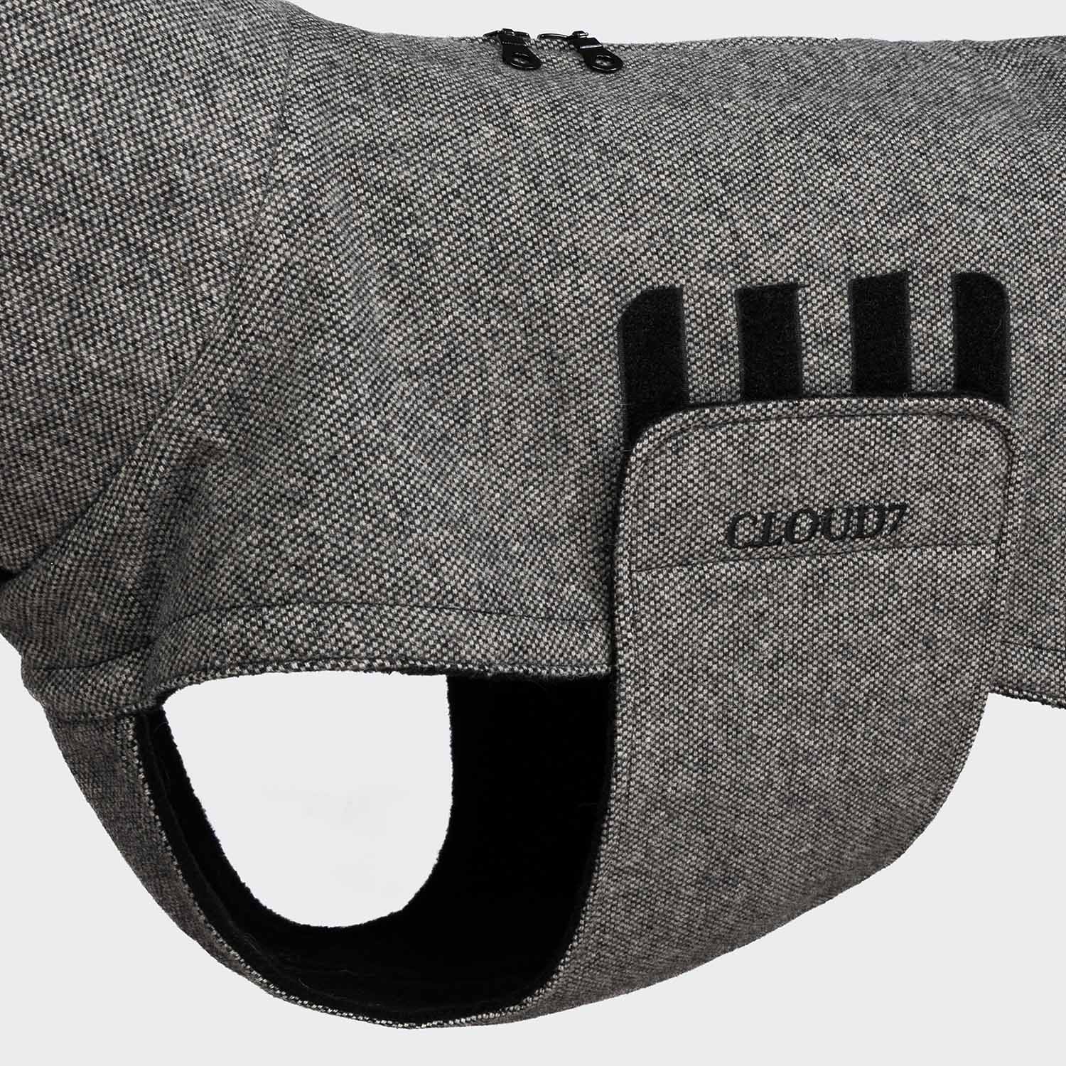 cloud7-hundemantel-brooklyn-long-tweed-black-2 image 3