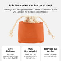 william-walker-leckerlibeutel-amber-orange-echtleder-trainingstasche image 2