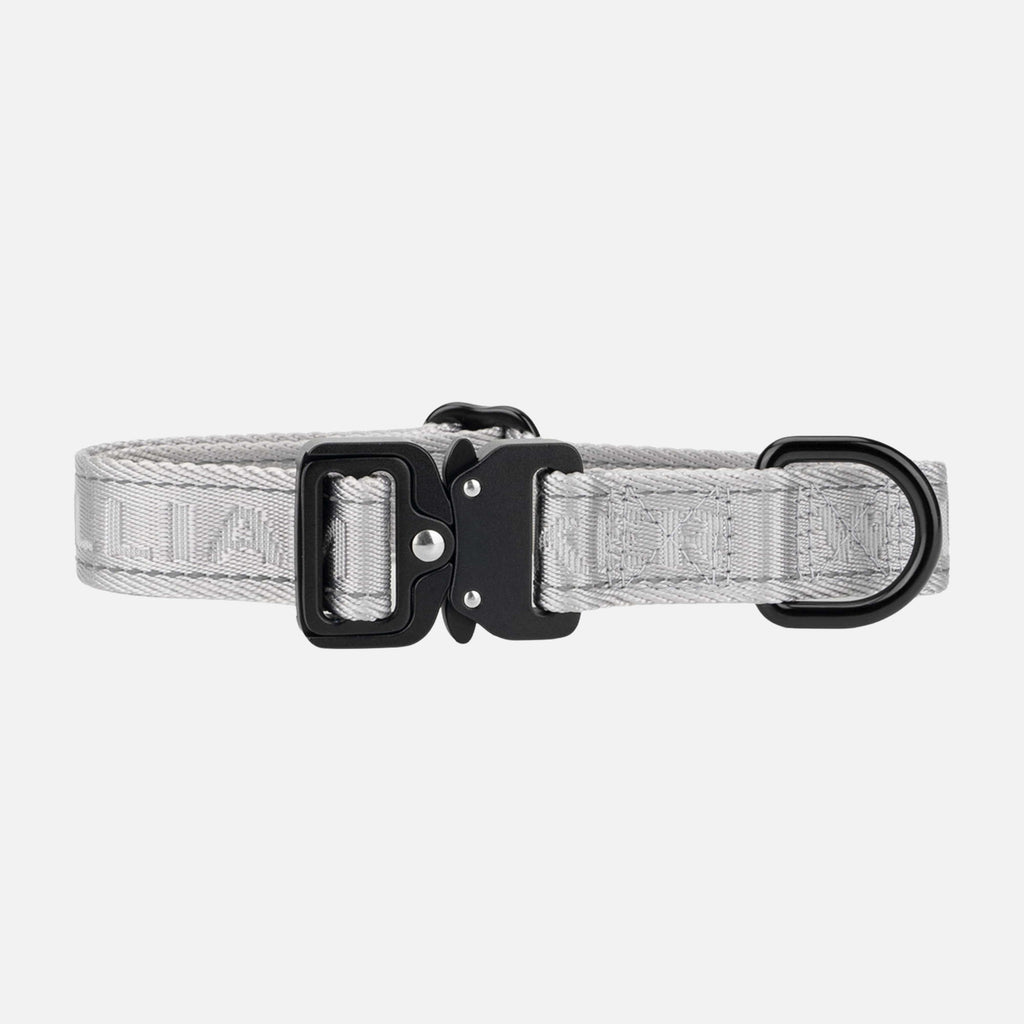 william-walker-jacquard-nylon-hundehalsband-lunar-reflektierend-grau image 1