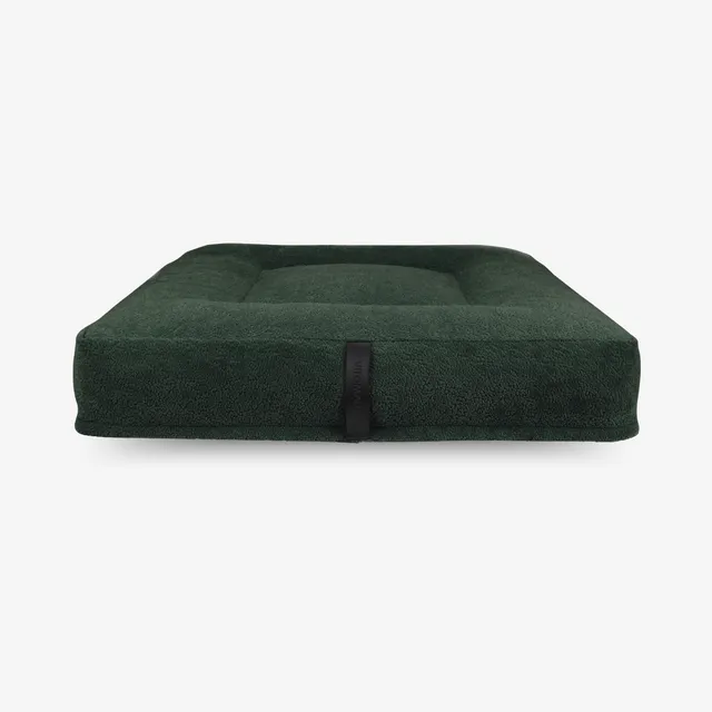 vitomalia-orthopawdic-ergonomisches-hundekissen-quadratisch-repet-teddy-waldgr-n image 1
