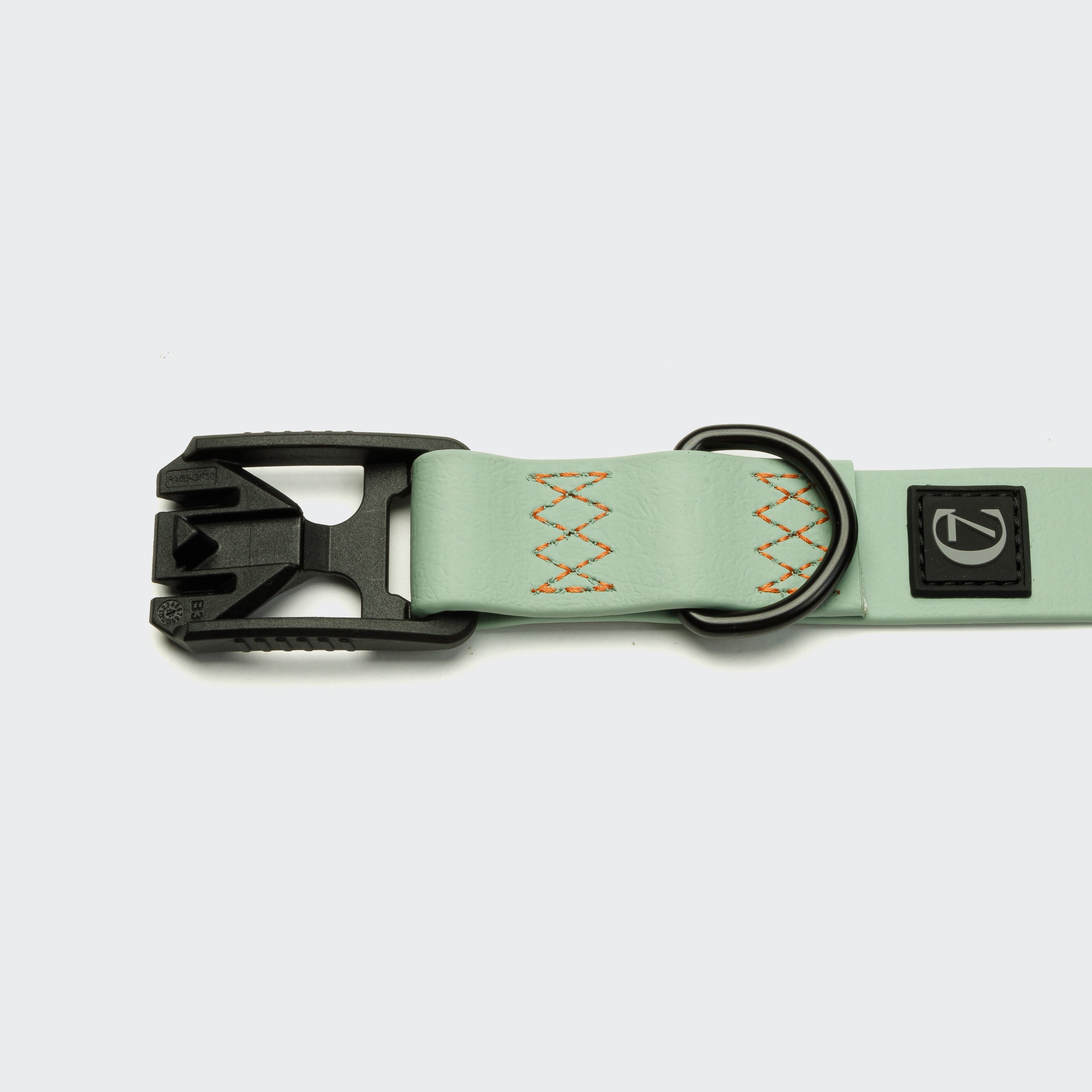 cloud7-ipanema-hundehalsband-biothane-mint-neon-orange image 4
