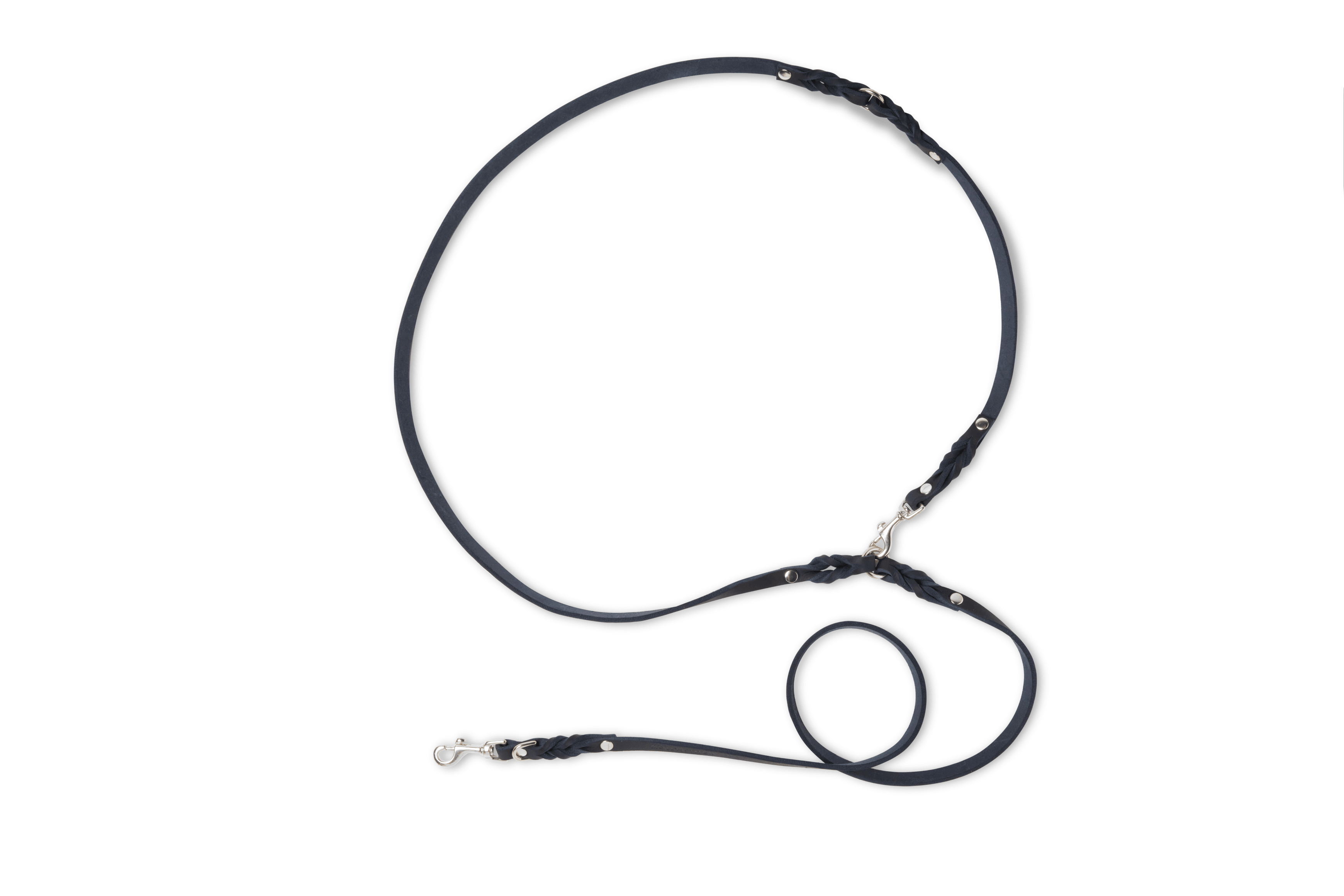 molly-and-stitch-butter-leather-hundeleine-3-fach-verstellbar-200-cm-navy-blue image 8