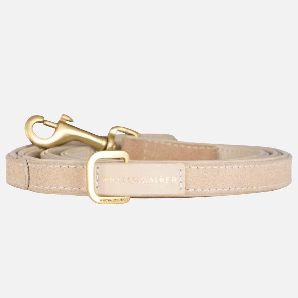 william-walker-luxe-wildleder-hundeleine-almond-beige image 1