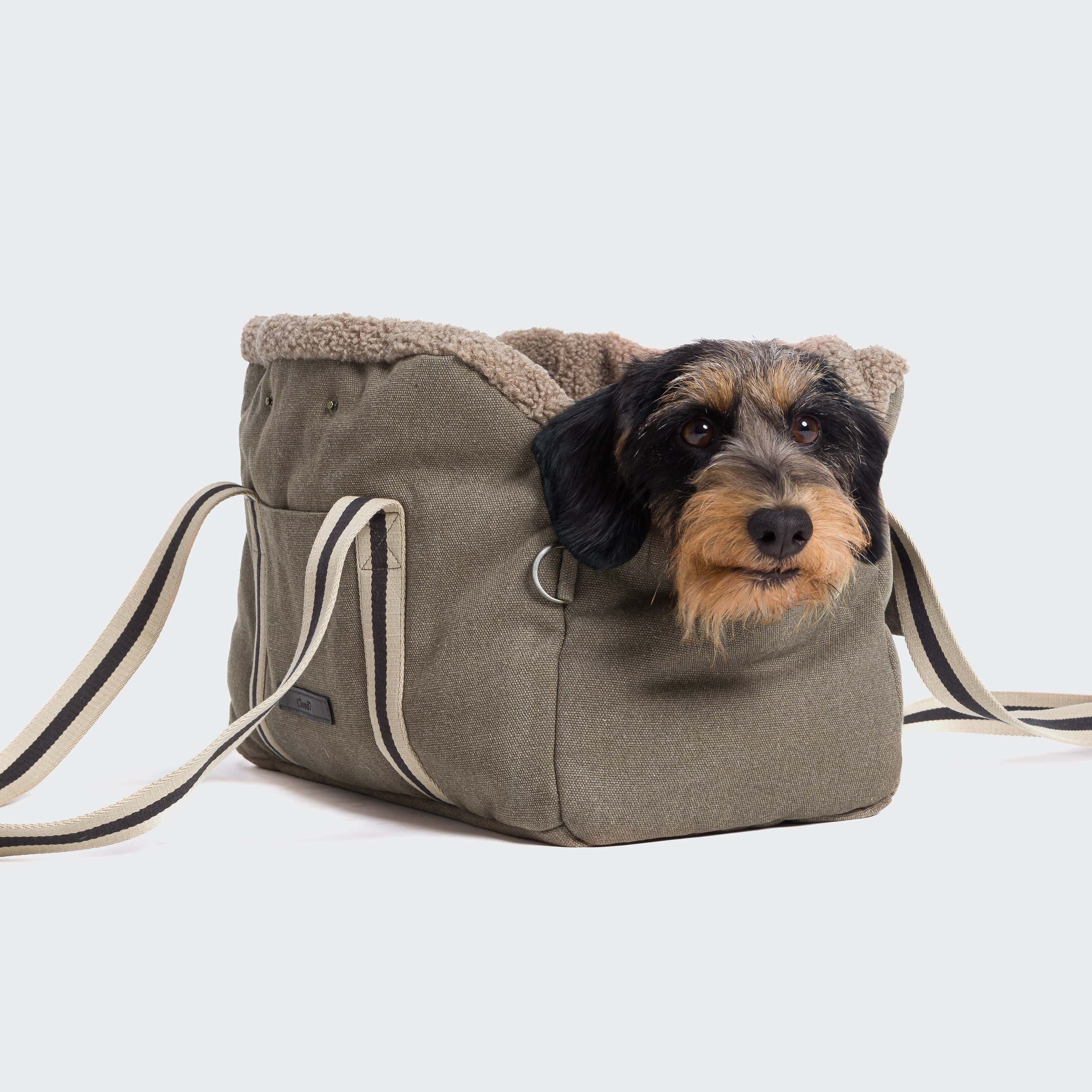 cloud7-hundetasche-lucca-canvas-sand image 6