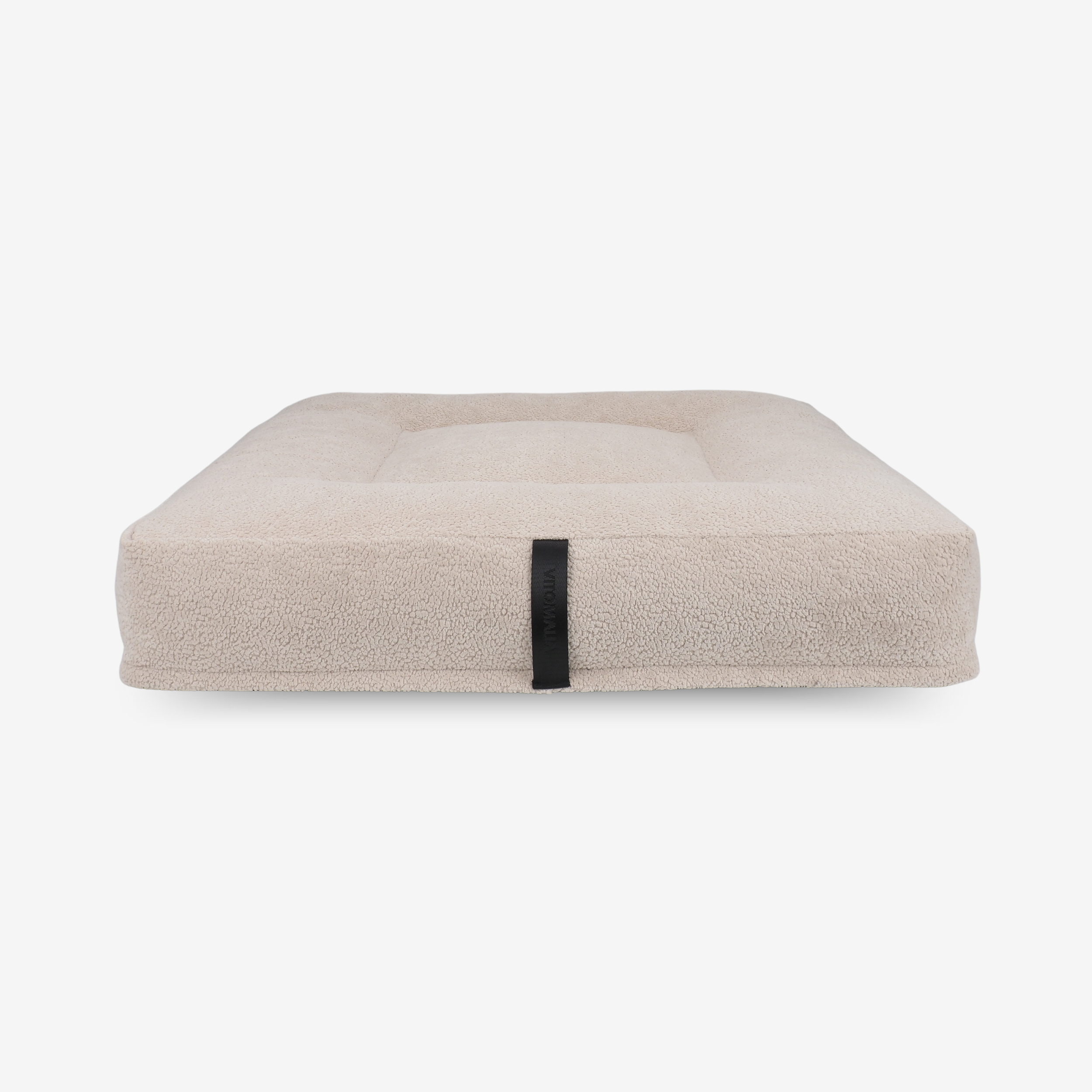 vitomalia-orthopawdic-ergonomisches-hundekissen-quadratisch-repet-teddy-beige image 1