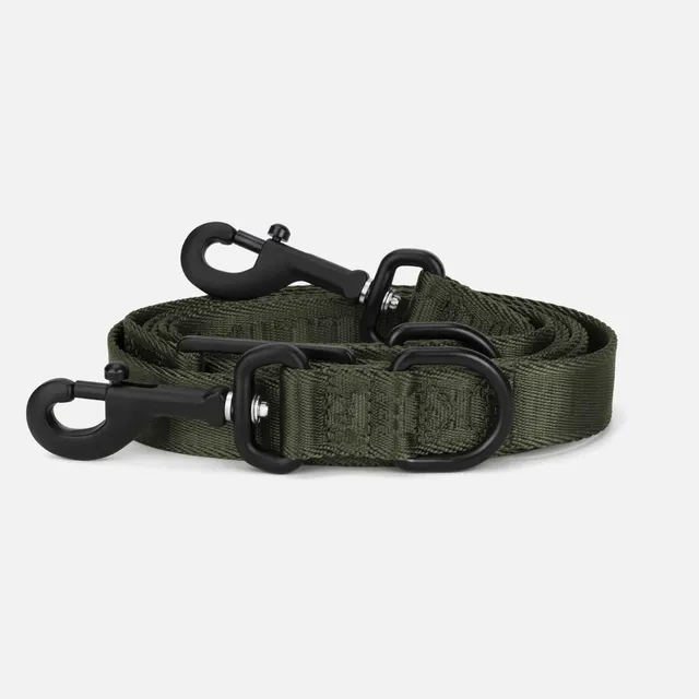 william-walker-jacquard-nylon-hundeleine-forest-dunkelgr-n-3-fach-verstellbar image 1