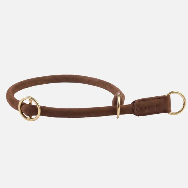 william-walker-rundes-zugstopp-halsband-aus-leder-hundehalsband image 1
