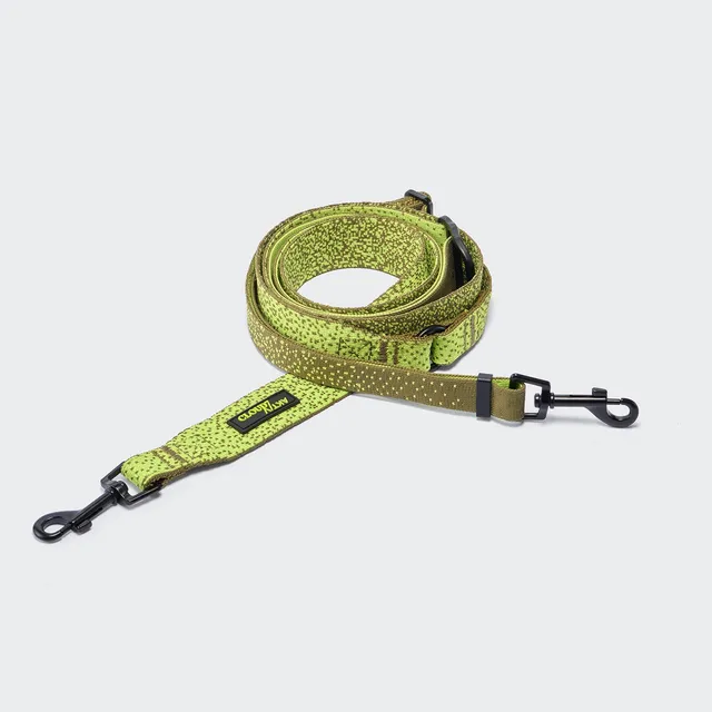 cloud7-aktiv-knit-l-3-freihandleine-khaki-neon-green image 1