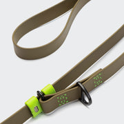 cloud7-ipanema-biothane-hands-free-hundeleine-olive-neon-green image 3
